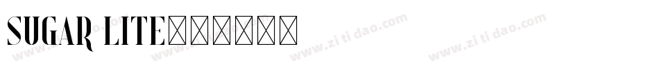 Sugar Lite字体转换